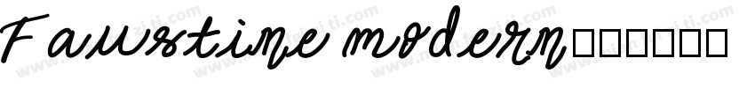 Faustine modern字体转换